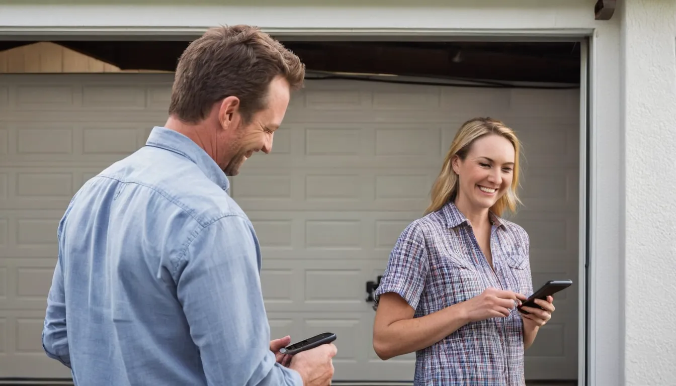 A provider checking garage door springs for a the Rancho Cordova area household